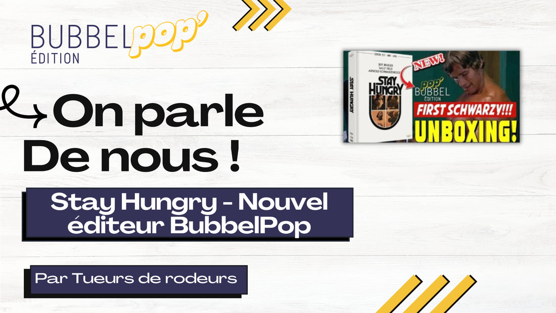 STAY HUNGRY ★ NOUVEL EDITEUR BUBBEL POP!!! COLLECTOR MEDIABOOK BLU-RAY/DVD UNBOXING! SCHWARZENEGGER!